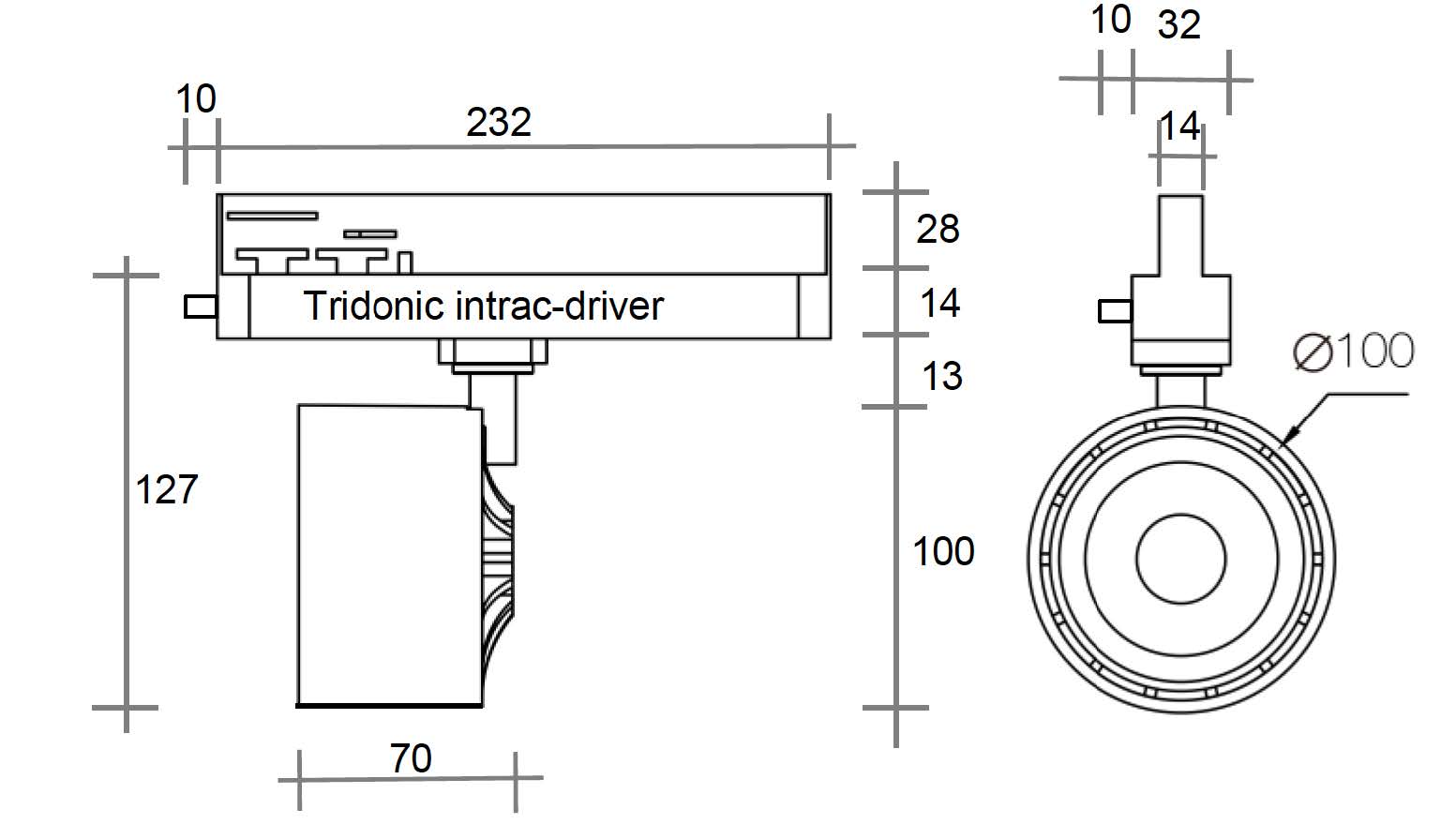 3Phasenschienenstrahler - intrac