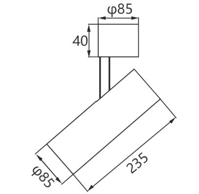 Decken- oder Wandanbauleuchte - DALI